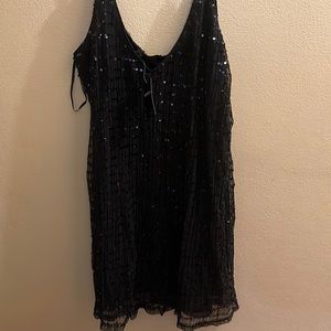 Black cocktail dress